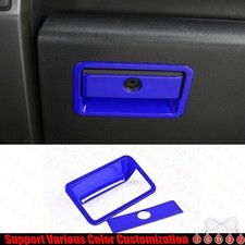 Para Ford F150 F-150 2015-2020 Azul Brillante Copiloto Caja de Almacenamiento Manija Cubierta Borde