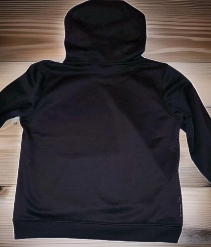 Under Armour Black Sweatshirt Hoodie with Red Graphic Logo Youth Boy's XL - Picture 2 of 7