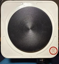 Single Burner 5.5" White Electric Hot Plate Portable Compact Countertop Refurb