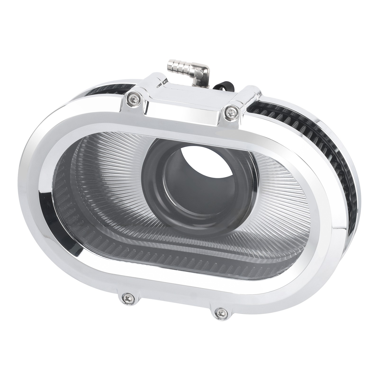 Chrome Transparent Air Cleaner Filter For Harley 24-2025 Touring Road King Glide