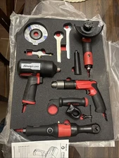 Snap On Tools Air Tools Set With Drawer Mat PT850, PDR5000A, PTR72, SWG10S1245