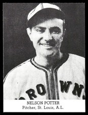Nelson Potter 1991 Tip-Top Bread REPRINT Baseball Card (NM)