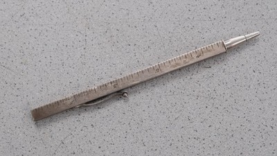 Vintage 1925 Edward Todd & Co. Sterling silver telescoping Ruler Pencil 31.9G