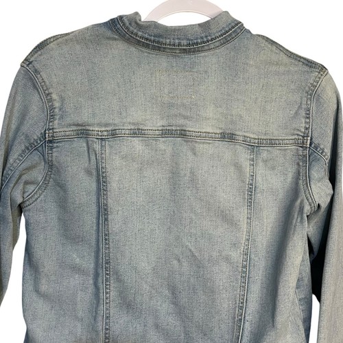 Old Navy Jean Jacket Girls XXL 16 Blue Button Front Pockets Grunge Casual School - Picture 7 of 10