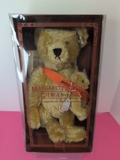 15 6 Steiff Teddy Bear Momma Baby LTD 8000 Golden Mohair Ear Tag MIB Si2