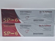 Lot of 2 YAYASHI SP-6 Toothpaste