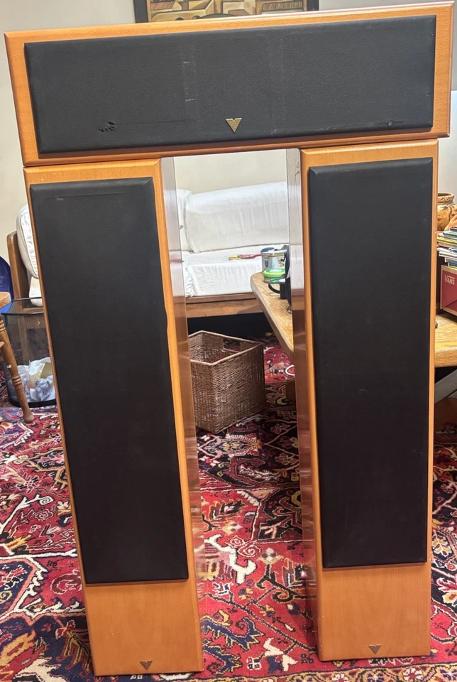 Vienna Acoustics Front Stage Maestro Center + Bach Towers L/R Matched Set Wood - Image 4 of 4