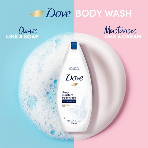 Dove Deep Moisture Body Wash, 8.4 oz. (250ml) - Picture 3 of 5