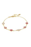 Latelita Armband Gold Pink Sardinien The Pinks Rubin 925 Sterlingsilber