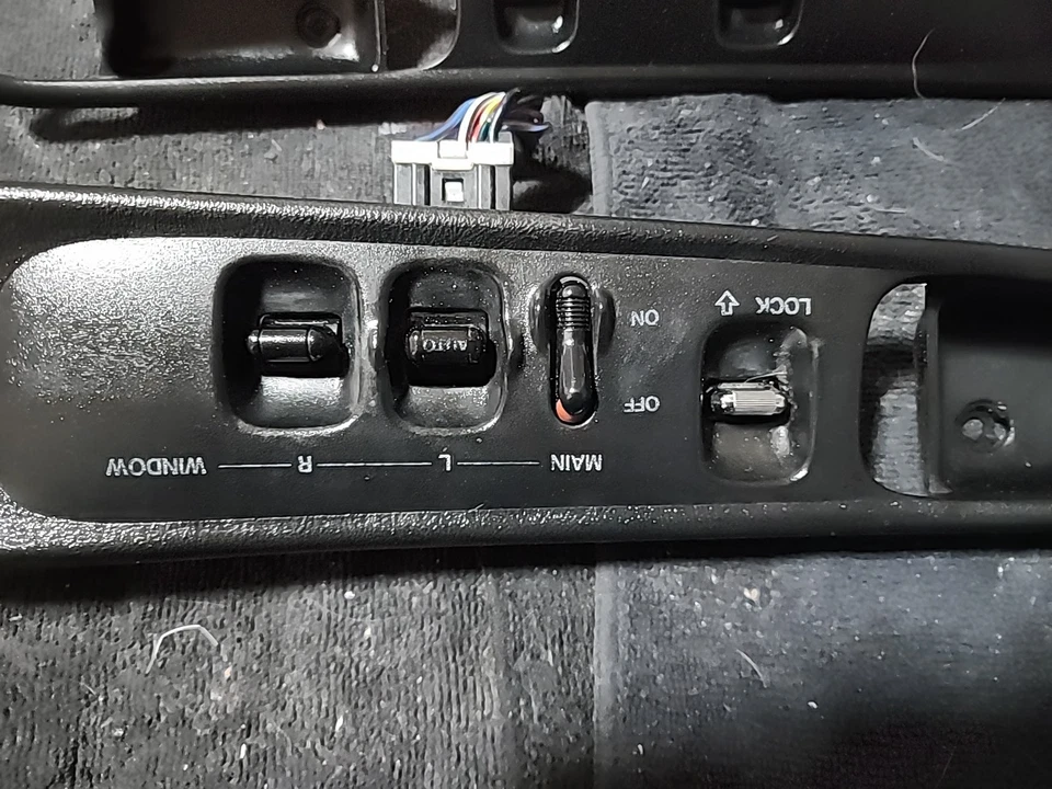 94 Honda Prelude SI Interior L/R Side Door Handle Trim Bezel BLACK Cover 92-96 - Image 3 of 4