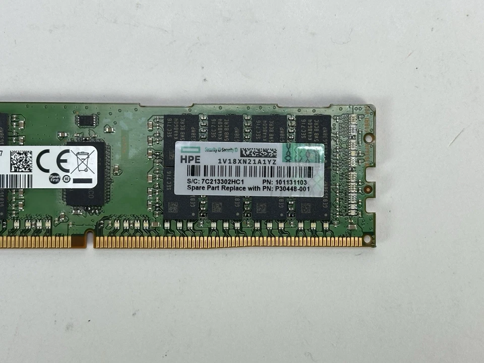 HPE Cray XC30 XC40 LC 1x 32GB 2Rx4 PC4-2400T-R ECC Reg RDIMM DDR4 P30448-001 - Image 3 of 4
