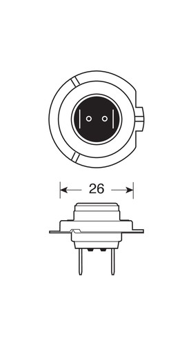 12V Lampada alogena Blu-Xe - H7 - 55W - PX26d - 2 pz - Scatola Plast. - Foto 4 di 9