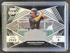 2022 Panini Elite Extra Edition Termarr Johnson First Round Jersey #FRM-TJ