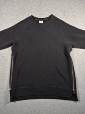 Varley Manning Ribbed Sweatshirt Size L Black Size Zip Oversized Tunic