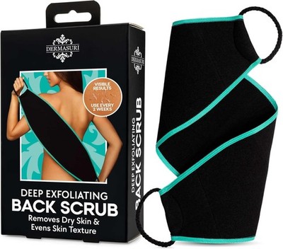 Dermasuri  Deep Exfoliating Back Scrubber  Bath & Shower Back Scrub  Body Exf...