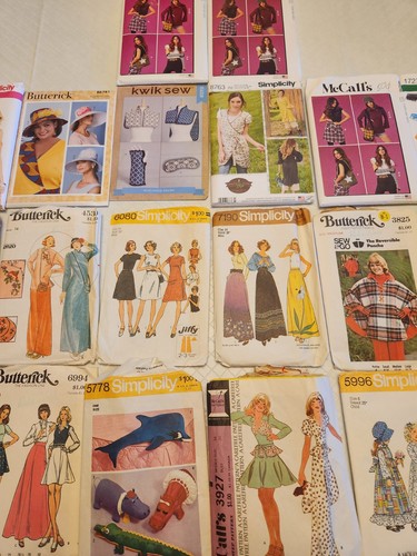 Lot of 33 - Vintage Sewing Patterns Simplicity Butterick etc. Fashion - Picture 4 of 6
