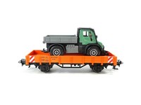 Märklin H0 GüTerwagen Niederbordwagen Mit Kommunalfahrzeug DB Aus 29296 Neu #