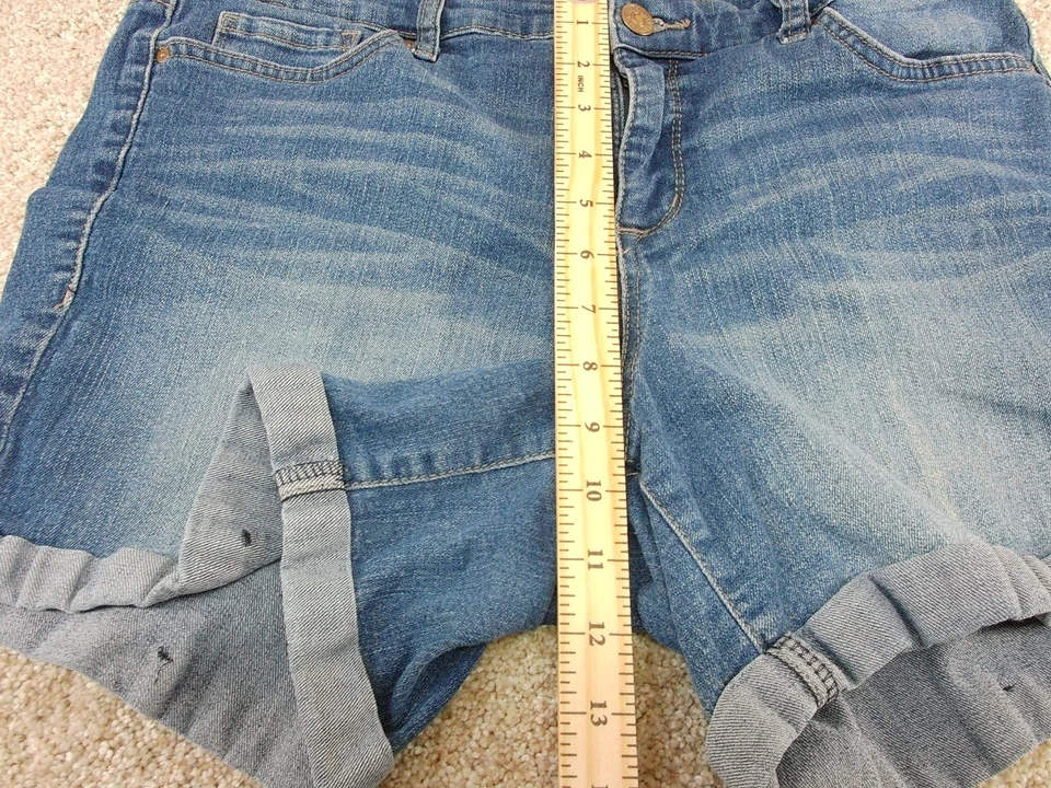 Pantalones cortos vaqueros azules vintage AMERICA talla 12 Foto 4 de 4