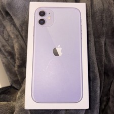 iPhone 11 / 11 Box Original Apple Retail Packaging Purple 125GB Empty