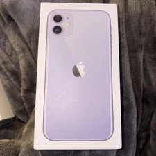 iPhone 11  / 11  Box Original Apple Retail Packaging Purple 125GB Empty