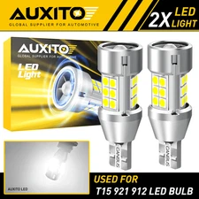 2x AUXITO T15 921 912 LED Reverse Back up Light Bulb Super White Canbus 3A EOA