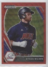 2021 Panini Prizm Draft Picks Red Wave Prizm Ethan Wilson #PDP49 2a9
