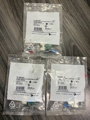 SIEMON MX5-F07 Punchdown UTP Cat 5e FLAT T568A/B Green Modules  ***Lot of 3***
