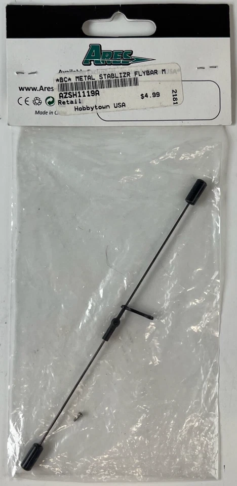 Ares AZSH1119A MD 500D CX 100 Metal Stabilizer Flybar Set New - Image 2 of 2