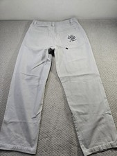 FUBU Jeans Mens 36x34 The Collection Gray Denim Baggy Skate Y2K Embroidered Hip