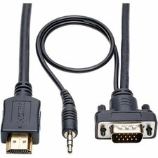 Tripp Lite 6ft HDMI to VGA Adapter Converter Cable Active 3.5mm M/M 1080p