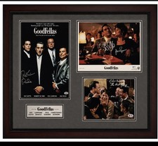 Goodfellas Ray Liotta Autographed Signed Paul Sorvino Bracco Serrone Frame JSA