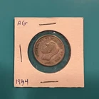 1944 Canadian Silver Quarter Good condition
