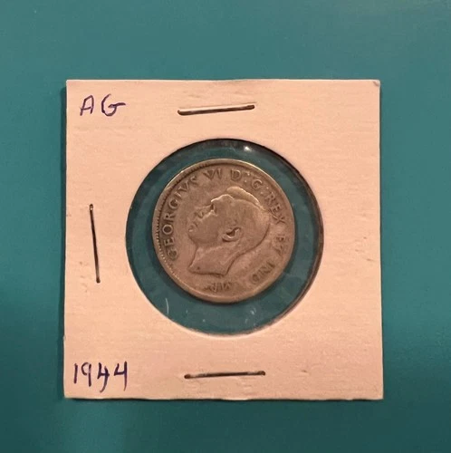 1944 Canadian Silver Quarter Good condition