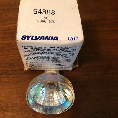 Sylvania 54388 Projector Lamp Bulb EXW 300w 82v NOS
