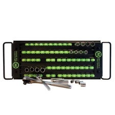 Mechanic's Time Savers LASTRAYMBG 6 Row Lock A Socket Tray, Matte Black