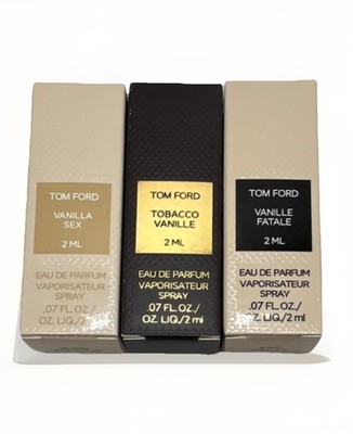 Tom Ford Vanilla Sex/Tobacco Vanille/Vanille Fatale EDP Spray Sample 2ml each