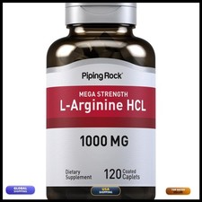 Piping Rock L-Arginine HCl 1000mg 120 Caplets