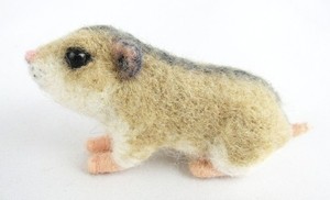 Artist Hand-Made Needle Felted Bendable Poseable Hamster Pet Sculpture