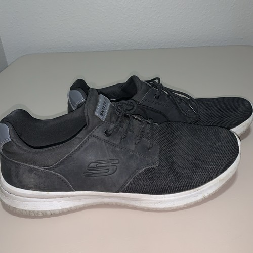 Skechers Classic Fit Men’s Shoes Size 12 Black - 第 2/6 張圖片