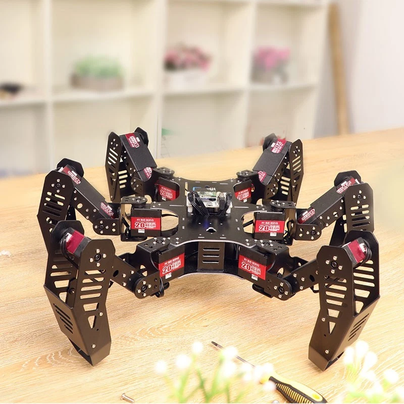 18DOF Hexapod Spider Robot Frame w/ Servo Controller Joystick Bluetooth For Pi - Image 4 of 4