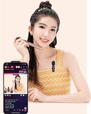 Rechargeable 2-in-1 Wireless Microphone with Noise-Cancellation for Streaming