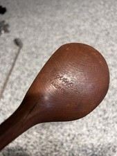 Vintage Wright Ditson St. Andrews Wood Head Hickory Shaft Driver