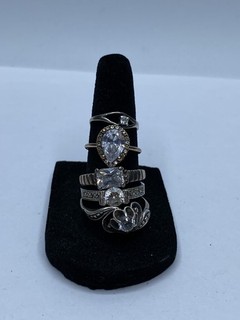 Sterling Silver Ring Jewelry Bundle 5pcs 12.6g