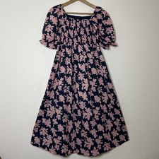 The Nines by Hatch Target Floral 100% Cotton Maternity Dress Small New with Tags