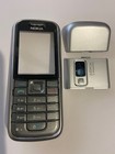Nokia 6233 Front & Rear Original Housing & Keypad in Silver Onyx Brand New Parts