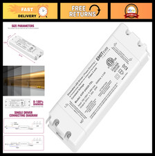 25W 24V Triac Dimmable LED Driver Power Supply, AC 120V to DC Converter, Energy