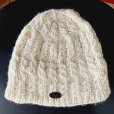 Vintage Turtle Fur Ski Beanie Made in Nepal Wool Knit Winter Hat Cap Lined Warm