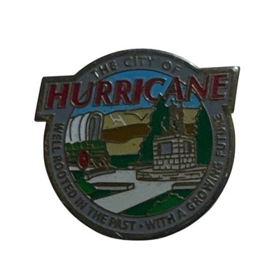 Hurricane City Utah Enamel Pin Colorful Design 1'' The Pin Center