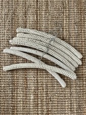 Vintage Crochet Hangers Set Of 7 Wood Covered Hangers