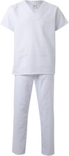 Basic Completo Di Casacca E Pantaloni, Bianco, 4